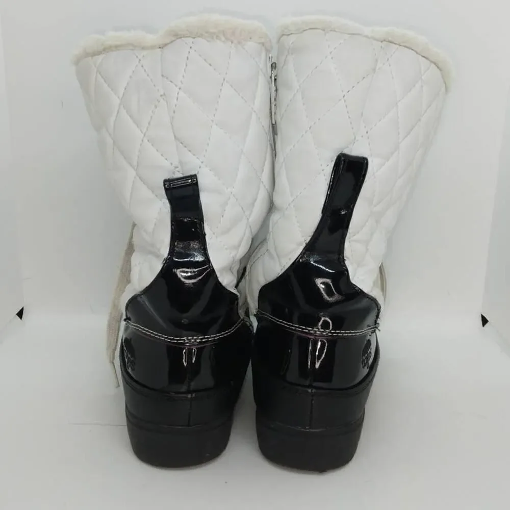 Totes Girl's Pre-owned Waterproof, Faux Fur Lined Winter Boots - sz. 2